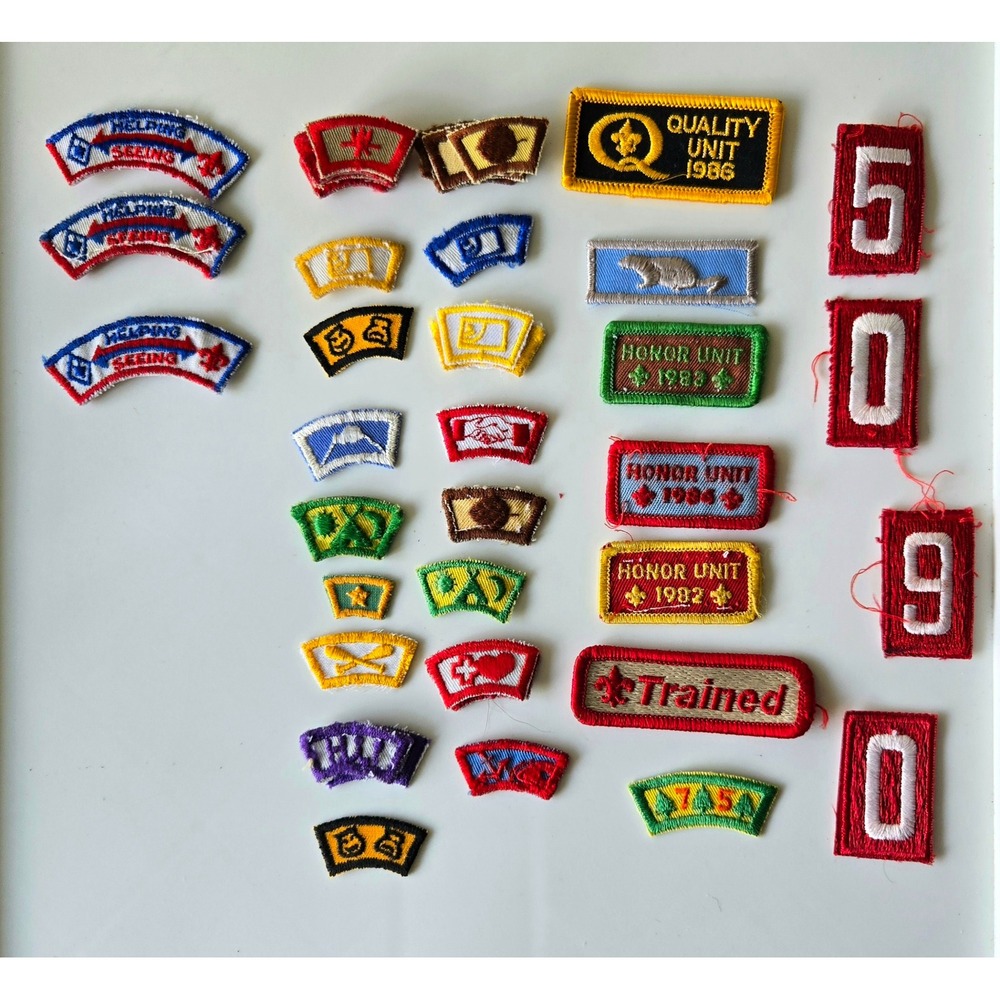 Lot of Approx. 40 Vintage Boy Scout of America Badges & Patches